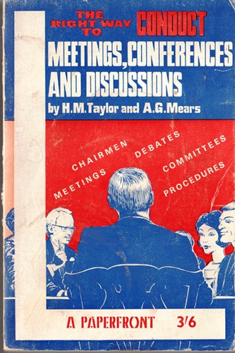 H.M. Taylor / Conduct Meetings (Vintage Paperback)
